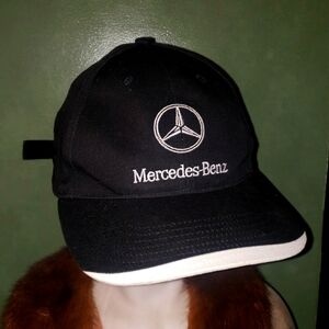 Vintage Rare Mercedes-Benz Adjustable Strapback Trucker Hat Cap